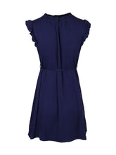 Women's New Feifei Sleeve Solid Color Short Dress