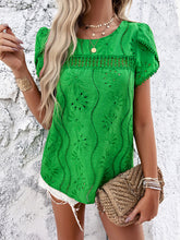 New style casual jacquard short-sleeved top