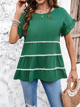 Women's Solid Color Casual Loose Short Sleeve Top