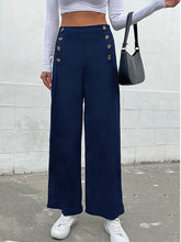 women's cross-border slim button casual pants