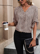 Leopard print long sleeve shirt