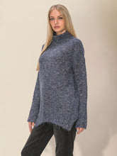Women's Casual Loose Side Slit Sweater