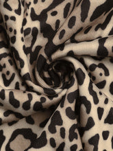 Perfee Leopard Open Front Long Sleeve Jacket