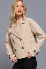 Double Breasted Short Trench Jacket