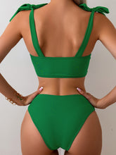 Cutout Sweetheart Neck Three-Piece Swim Set