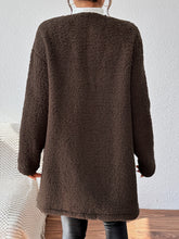 Open Front Long Sleeve Winter Coat