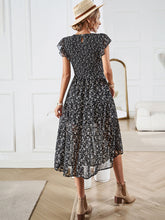 New women's temperament elegant floral dress