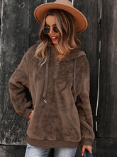 Fur coat warm loose solid color sweater leisure style