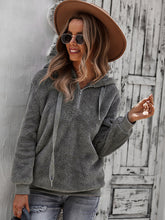 Fur coat warm loose solid color sweater leisure style