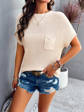 Women's new style casual solid color short-sleeved turtleneck sweater