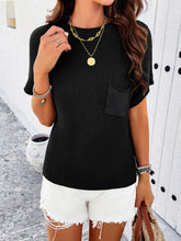 Women's new style casual solid color short-sleeved turtleneck sweater