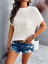 Women's new style casual solid color short-sleeved turtleneck sweater