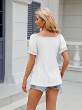 Women's V-neck solid color drawstring pleated short-sleeved T-shirt