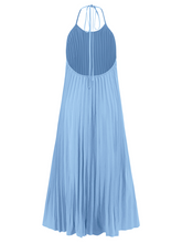 New A-hem pleated beach vacation long dress