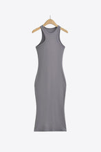 Round Neck Sleeveless Midi Dress