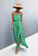 Strapless Split Maxi Dress