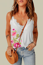 Floral Scalloped Lace Detail Cami