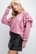 Double Ruffle Sleeves Top