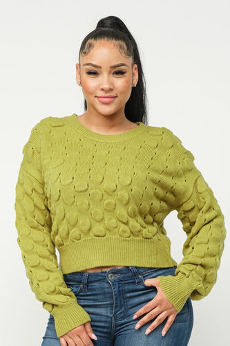 Checker Pattern Sweater Top