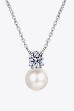 925 Sterling Silver Freshwater Pearl Moissanite Necklace