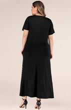 Women's Striped Colorblock Short Sleeve Dress