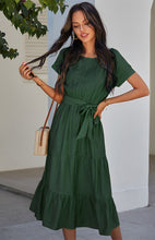 Women's Fashion Trend Simple Solid Color Dress