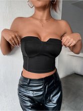 Women's sexy backless shoulder strap tube top top
