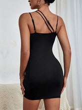 Black Hot Girl Cutout Dress With Waist Sling Dress