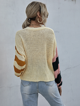 women's stitching long sleeve cardigan sweater spring autumn coat
