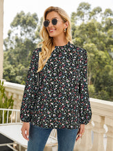 Women's Casual Floral Long Sleeve Top
