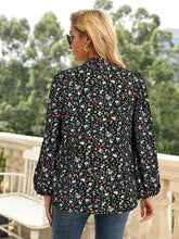 Women's Casual Floral Long Sleeve Top