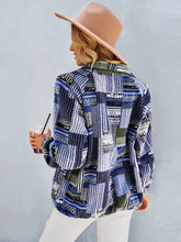 Women's Raglan Long Sleeve Printed Jacket