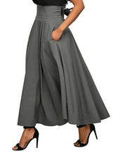 Women's Casual High Waist Lace Up Skirt