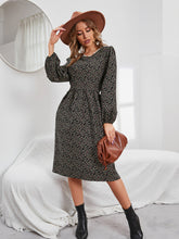 Women’s Floral Mid Length Dress With Lace Collar