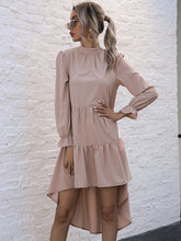 Women's long -sleeved casual fashion versatile dress