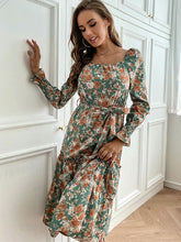 Long -sleeved base fashion dress