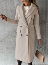 Women’s Classy Business Casual Overcoat With Button Fastens And Front Pockets