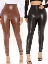 Women’s Pull-on Styling Faux Leather Legging