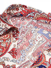 Women's Lace Up Holiday Ethnic Print Dress