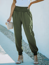 Women's Solid Color Pocket Relaxed Cargo Pants
