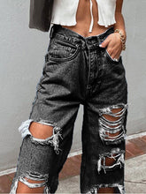 Women's Ripped High Waist Relaxed Baggy Jeans