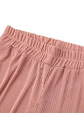Women's Wide-leg Solid color pant set