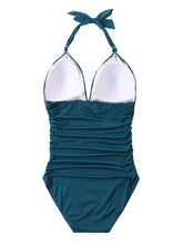 Women's Plunge Halter One-piece Swimsuit