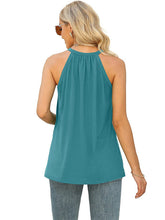 Women's Solid Color Lace Panel Sleeveless Tank Top