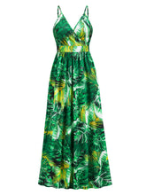 Women's Floral-print Jacquard Fit & Flare Maxi Dress