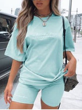 Loose thin T-shirt casual sports two-piece suit
