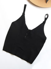 Cropped Sexy Crop Top Solid Color Camisole Babes