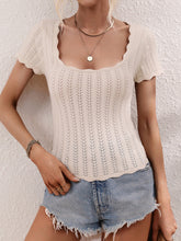 U-neck casual solid color sweater pullover loose round neck stitching sweater