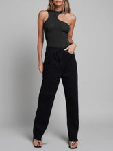 Women's knitted sexy ribbed tight sleeveless hollow all-match jumpsuit