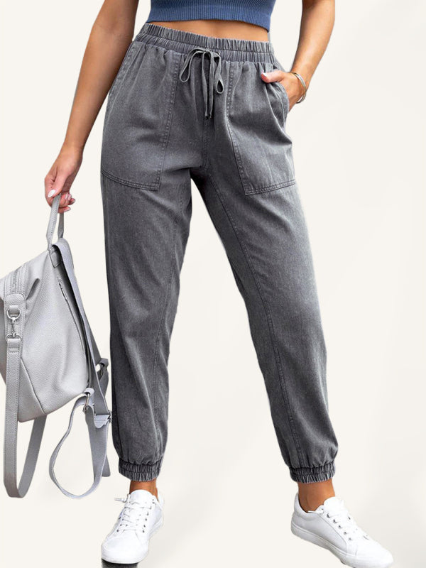 Mid Rise Elastic Waist High Stretch Women's Jeans